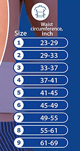 Umbilical Ventral Belt Hernia Reduction Binder With Navel Pad, Abdominal Support for men and women. Hernia support comfort band and bandage. (#8 for Waist Circumference: 55-61 inch(140-155 cm))