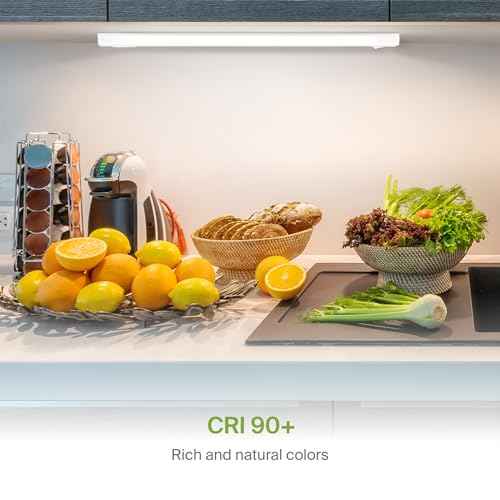 ASD 32 Inch LED Under Cabinet Lighting Hardwired, On/Off & Color Temp Switch, 16W 1436LM, 5CCT 2700K-5000K CRI90+, Dimmable Under Counter Lights for Kitchen, Under Cabinet Lights, White, UL