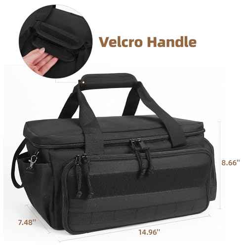 14-Inch Tool Bag for Men,300D Nylon Tool Bag with Multiple Pockets for Organizing Accessories,Heavy-Duty Tool Bags for Men with Thick and Durable Bottom