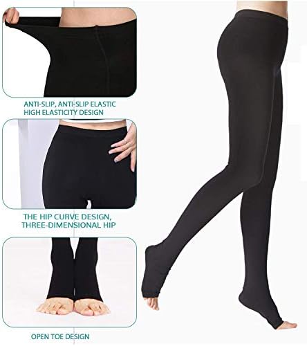 Medical Compression Pantyhose Stockings for Women Men Plus Size Support Hose 20-30mmHg Firm Graduated Tights Treatment