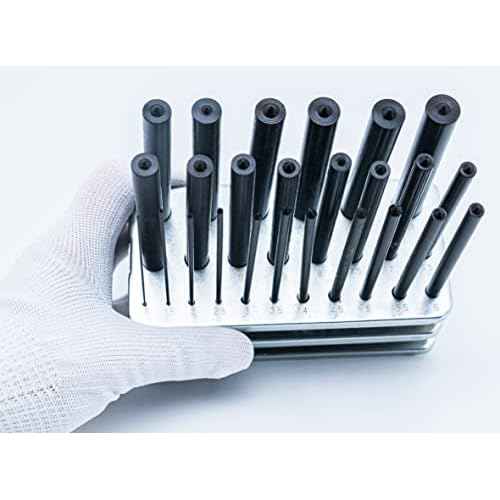 25 Piece Transfer Punch Set 1mm to 13mm by 0.5mm