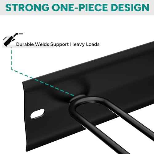 EVERHANGER Wall Mount Ski Rack for Garage, Ski Storage Hangers for Indoor/Outdoor, Wall Ski Holder Holds Up to 8 Pairs of Skis