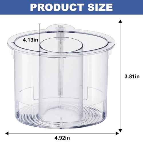 14-cup Large Pusher DLC-2014PT1 and Small Pusher DLC-2014SPT1-1, Compatible 4 Locking Tabs DLC-005AGTXT1 Bowl and DFP-14NWBCT1X Cover, Food Processor Parts Replacement Fits DFP-14 DLC-2014