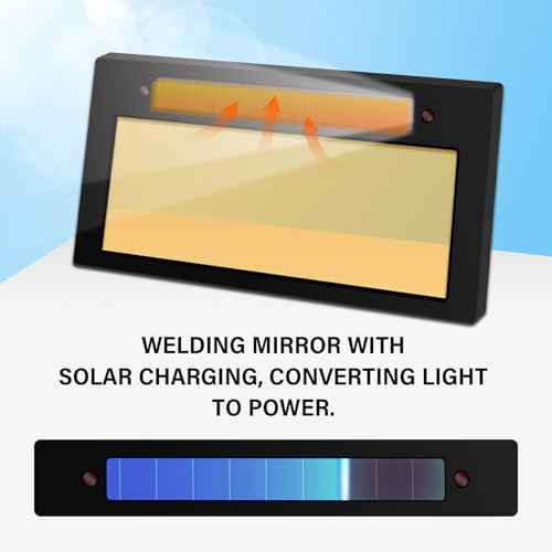 ¡¼Shade 10¡½ Auto Darkening Welding Lens 2x4 1/4, Solar Energy Welding Lens, True Color Blue Welding Lens, 2x4 1/4 Welding Lens Replacement for Standard Welding Hoods and Welding Helmets