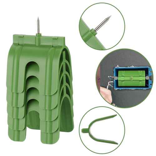 OwnMy 5PCS Drywall Outlet Markers for Drywall Installation No Measuring Needed Drywall Marking Tools for Electrical Outlets, Drywall Outlet Box Marking Locators Drywall Wire Protection Tools, Green