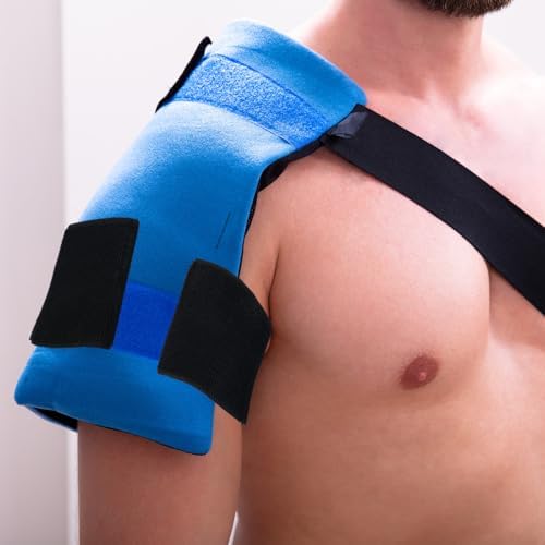 Geiserailie 4 Pcs Extender Strap Reusable Ice Belt Extender Strap Multipurpose Elastic Hook and Loop Extension for Ice Pack Black Back/Knee/Ankle Braces, Vests, Wraps, and Belts (6 x 9 Inch)