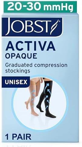 JOBST ACTIVA Opaque 20-30 mmHg Compression Socks Thigh High Closed Toe