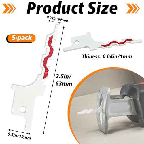 5 PCS 48-00-1640 Replacements Made for Drywall Blade, Replacement Blade for Sawzall Drywall Access, Blunt Point