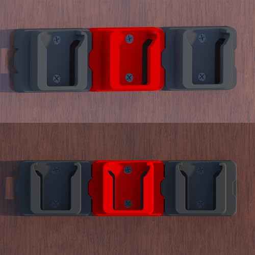 Battery Holder for Milwaukee 18 18V Battery (No Battery), 18Packs Wall Mount Batteries Storage for Wall, Work Van, Shelf, Toolbox