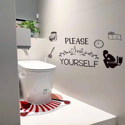 Toilet Woll Decals Sticker Quote Text Me If You Run Out of Toilet Paper Wall Decor Vinyl Wall Decal Home Stickers Vinyl Bathroom Art Decor.