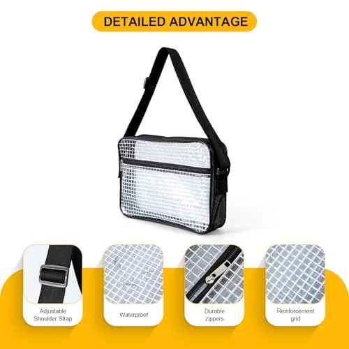 15.7 Inch Tool Bag-Transparent & Anti-static Cleanroom Engineer Bag for Work and Travel£¨fabric shoulder straps£©