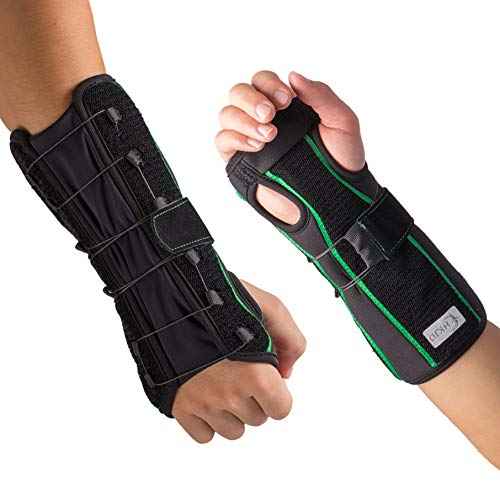Forearm and Wrist Support Splint Brace 10.62" Length Reversible Wrist Brace for Carpal Tunnel for Men Women, Arm Compression Brace for Night Splint(Update Right & Left, Freesize)