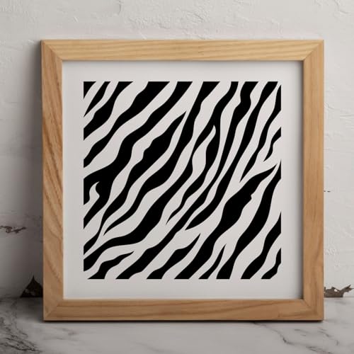 MAGJUCHE Tiger Print Stencil 12 Inches, Reusable Animal Print Stencil for Painting DIY Crafts Decor