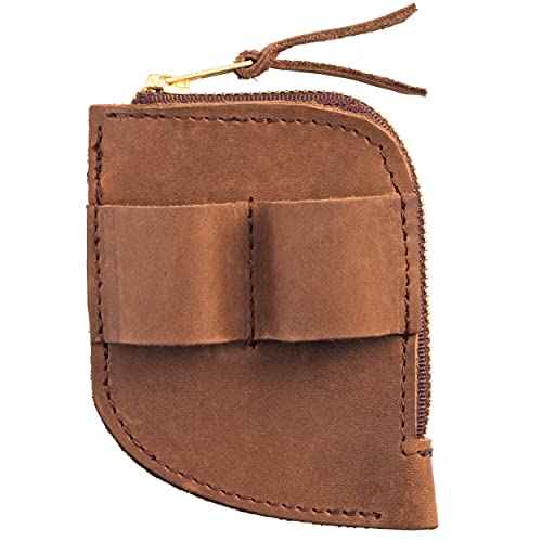 Trailside Leather EDC Pocket Organizer | Card Holder and Cash Organizer with Slots for Knives, Flashlights, or Pens | EDC Wallet | Made in USA