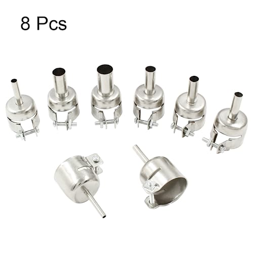 8Pcs Heat Gun Nozzle Tips,Hot Air Nozzle Kits for Hot Air Soldering Station£¨3/4/5/6/7/8/10/12mm