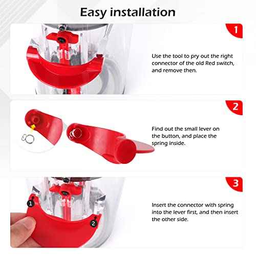 Upgraded Dust Bin Trigger Switch Compatible with Dyson V10 V11 V15 Gen5 Vacuum Cleaner, Release Bin Handle/Dirt Cup Opening Handle/Dust Box Opeaning Switch Button Replacement Parts