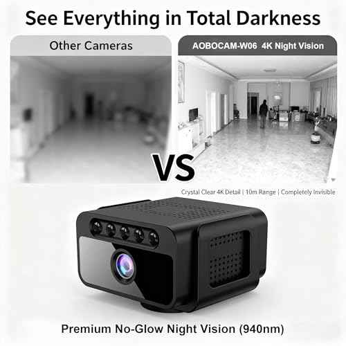 Hidden Camera with Cloud, 4K HD WiFi Mini Spy Camera 150¡Æ View Video, Wireless Indoor Surveillance Secret Camera, Smart AI Motion Detection/Night Vision for Home Security Small Nanny Cam (Black-4K)