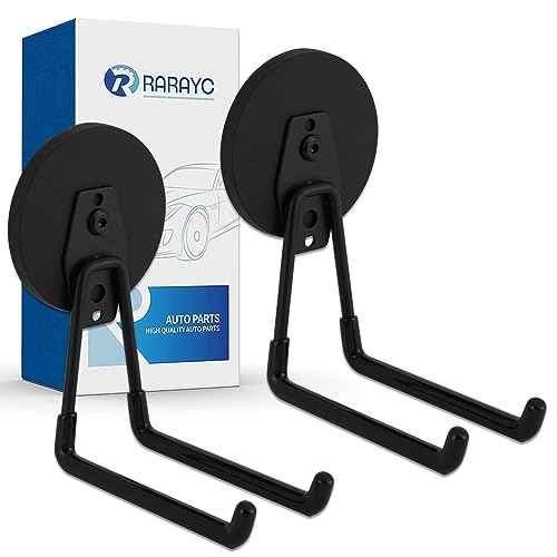 2 Pcs Magnetic Hook Heavy Duty, Strong Magnet Hooks for Garage Tools Hose Rope Electric Drill (Large)