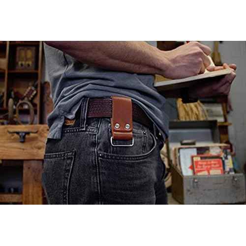 American Bench Craft Tool Belt Loop - For Tape Measure, Drills, Clipped Tools (Black)