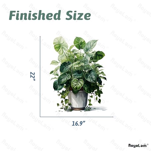 Plant Wall Stickers for Living Room Green Tropical Leaves Monstera Deliciosa Wall Decal Stickers Peel and Stick Wall Art Home Decor Wall Stickers for Bedroom Bathroom Classroom
