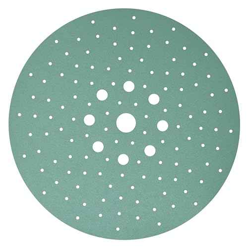 Serious Grit - 225mm 9-Hole 120 Grit Drywall Sanding Discs - Fits Festool Planex LHS 225 Sanders - Heavy-Duty Hook & Loop Film Abrasives - Dust-Free Multi-Hole Drywall Sander Sandpaper - 25 Pack