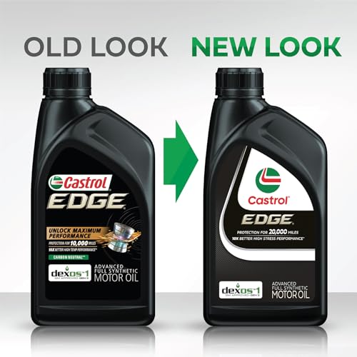 Castrol EDGE 0W-20 Advanced Full Synthetic Motor Oil, 1 Quart, Pack of 6
