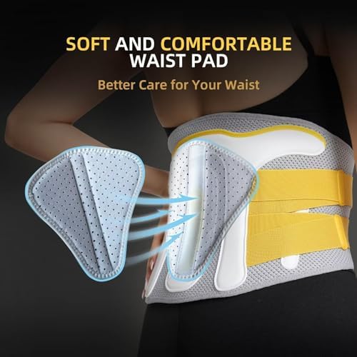 Back Brace for Lower Back Pain Women/Men, Back Support, Comfortable, Breathable, Skin-friendly, Soft, 3D Knitting, for Scoliosis, Sciatica, Herniated Disc