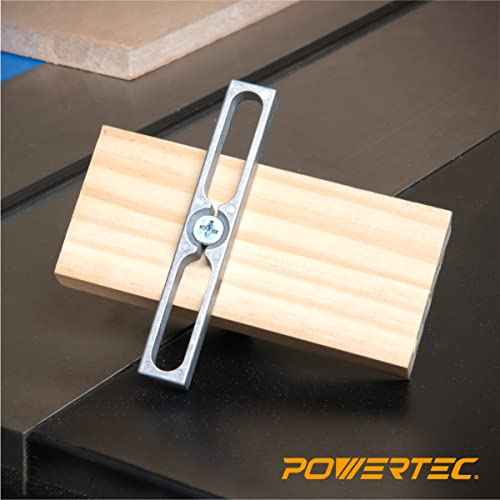 POWERTEC 71642 Miter Slot Hardware Kit (Slot Bars, Knobs, Screws, Washers)