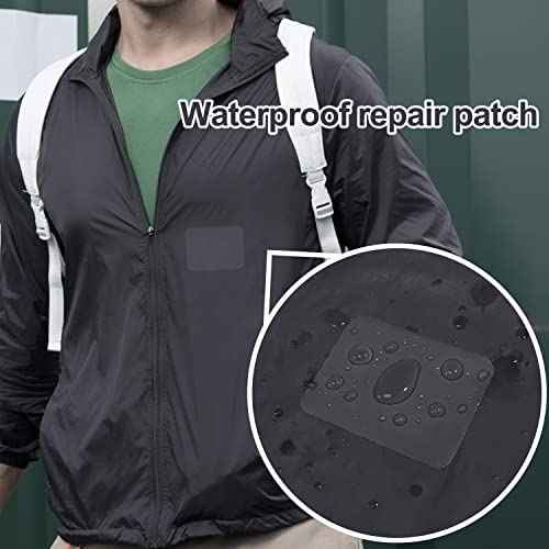 Azobur 2-Pack Nylon Repair Patches Self Adhesive Vinyl Outdoor Camping Gear Repair Kit,Waterproof Fabric Repair Patches for Down Jacket, Tent, Sleeping Bag £¨10X20cm£©