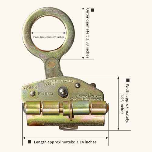 Rope Grab Fall Protection-Auto Locking Rope Grabs Fall Arrester,Used with 5/8¡± Lifeline Rope for Construction,Climbing, Fall-Protection Comply,Aerial Work