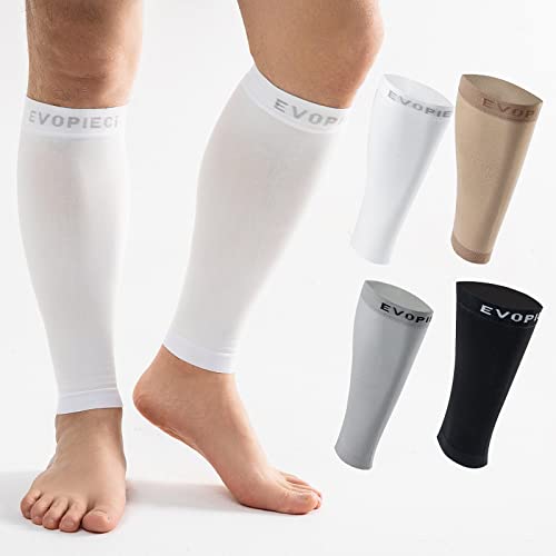 15-20mmHg 8 Pair Men and Women Wide Calf Sleeve Brace Compression Socks for Leg Support, Pain Relief