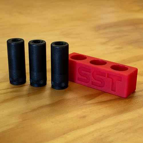 SST - Tap Socket Wrench - 3-Piece Adapter Set - Snug, Secure, & Durable - Easy Storage & Organization - Fits All Number & Fractional M.C.T.I. Standard Taps - Up to 1/2" - Designed in the USA