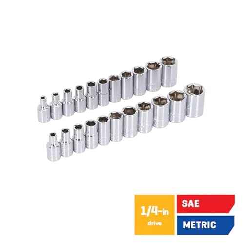 K.balt 50-Piece Standard (SAE) and Metric Polished Chrome Mechanics Tool Set with Hard Case