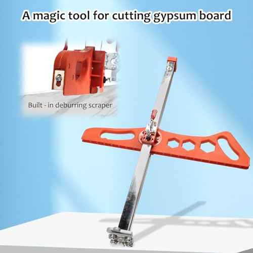 Foldable Drywall Cutting Tool, Plasterboard Cutter 1.5-60cm Cutting Range, Gypsum Board Cutting Tool for Wall, Build, Decoration