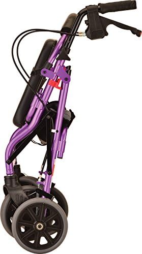 NOVA Medical Products Zoom Rollator Walker with Seat Height, Purple