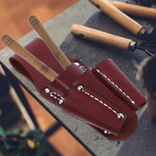2pcs Work Pouch for Men Leather Sheaths Belt Pouch Electrician Tool Waist Bag for Men Waist Pouch