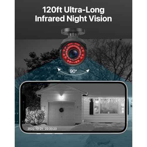 ZOSI 1080P 1920TVL Security Camera Outdoor Indoor,Hybrid 4-in-1 TVI/CVI/AHD/960H CVBS Bullet Cam for Analog Home Office Surveillance DVR CCTV System,IP67 Weatherproof,120ft IR Night Vision,Black