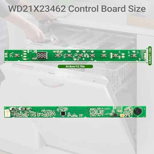 Upgraded WD21X31902 WD21X23462 Dishwasher User Interface Control Board, WD21X31902C Control Board Compatible with GE Dishwasher, Replace Parts WD21X26179 WD21X32000