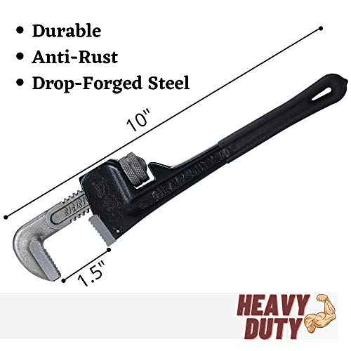 Mr. Pen 10-Inch Pipe Wrench - Robust and Reliable for Any Pipe Work Task