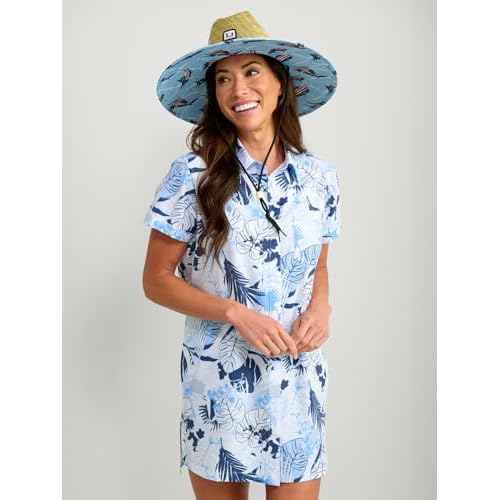 HUK womens Kona Cover-up Dress Lightweight, Quick-dry Beach Cover-up, for Swim, Pool, and Vacation Wear