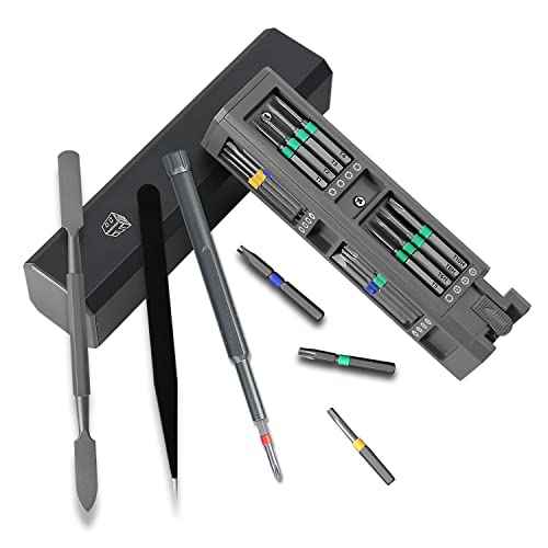 BES 31 in 1 Precision Screwdriver Set,Magnetic Screwdriver Bits,Precision Screwdriver Kit Repair Tools For Iphone, Tablet, Xbox, Ps4, Watch, Eyeglass Repair Tool Kit