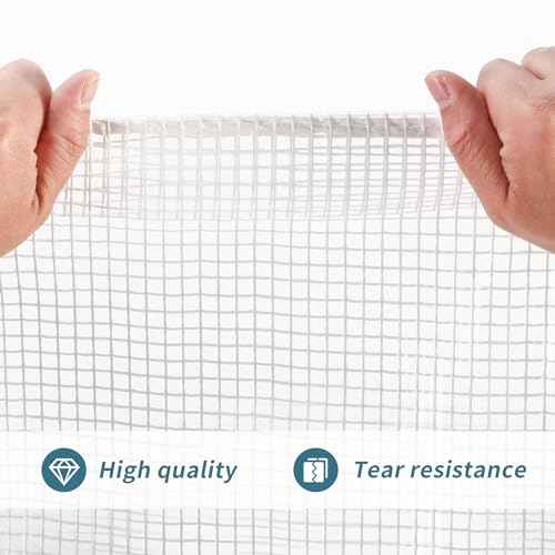 Heavy Duty Clear Tarp 16x20FT, UV Resistant, Waterproof Greenhouse Tarps with Grommets for Garden,Outdoor,Yard (10 mil)