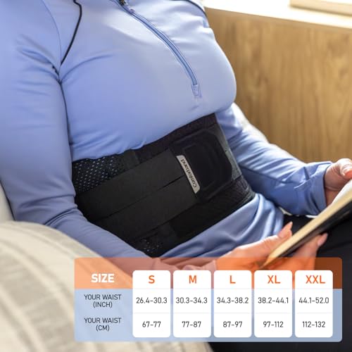 Double-Cross Comfort Back Support - Premium Back Brace for Lower Back Pain, Muscle Spasm, Strains, Arthritis, Sciatica, Injury Recovery, Rehabilitation (X-Large)
