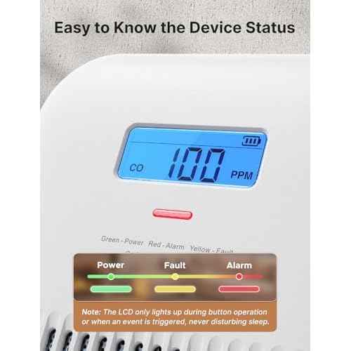 X-Sense Carbon Monoxide Detector, Portable Carbon Monoxide Detector for Travel, Built-in 10-Year Battery Powered, Model XC0K-SN, 2-Pack