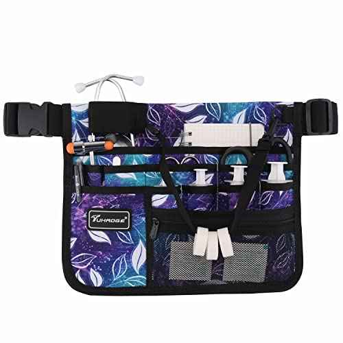 Nurse Fanny Pack with Tape Holder, Nurse Pocket Organizer for Medical Professionals£¬13 Pockets Nurse Waist Bag£¨B-LSbaiSY£©
