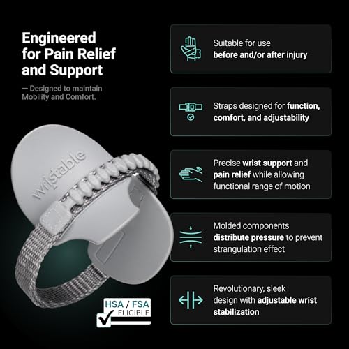 Wristable® Wrist Brace - Versatile Wrist Support Ideal for Pain with Weight-bearing Activities - Adjustable & Comfortable Fit Without Restrition - Ultimate Support and Protection
