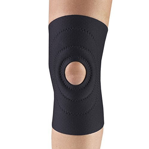 OTC Knee Support, Encircling Stabilizer Pad, Neoprene, Black, 4X-Large