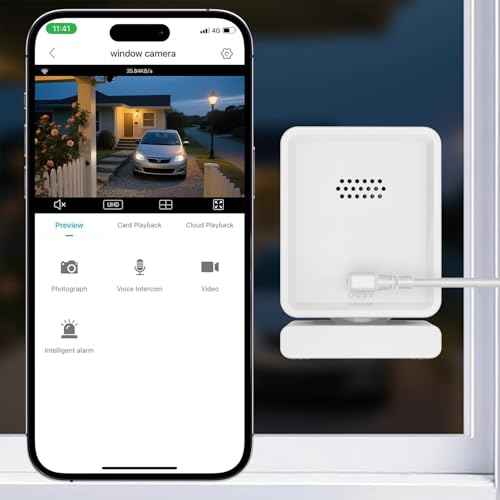Window Camera, 3MP 2K Indoor Cameras for Home Security with Mounting Sticker,AI Color Night Vision, Person & Motion Detection,Support 2.4GHz & 5GHz WiFi
