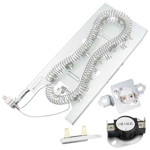 Dryer Heating Element Kit Fit for Maytag MED7230HW1 MED7230HW2 MED7230HW0 MED7230HC1 MED7230HC2 MED9800TQ0 MED9700SQ0 MED9600SQ0 MED8200FW2 MED8200FC2 MED8630HW0 MED8630HW2 MED8630HC1