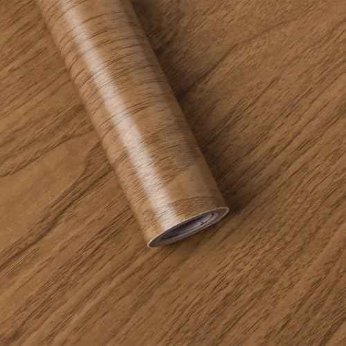 Brown Wood Contact Paper for Cabinet Countertops Funiture 17.7inW118inL Wood Grain Peel and Stick Wallpaper Textured Self Adhesive Removable Wallpaper Rustic Desk Vinyl Waterproof Easy to Clean